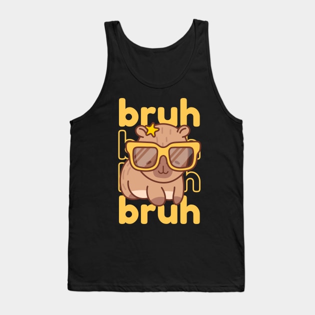 Bruh Capybara Tank Top by The WYLD Tribe
